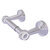 Allied Brass Pacific Beach Collection Two Post Toilet Tissue Holder with Twisted Accents in Satin Chrome