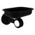 Allied Brass Pacific Beach Collection Wall Mounted Soap Dish Holder with Smooth Accents in Matte Black
