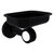 Allied Brass Pacific Beach Collection Wall Mounted Soap Dish Holder with Dotted Accents in Matte Black