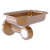 Allied Brass Pacific Beach Collection Wall Mounted Soap Dish Holder with Grooved Accents in Brushed Bronze