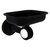 Allied Brass Pacific Beach Collection Wall Mounted Soap Dish Holder with Grooved Accents in Matte Black