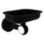 Allied Brass Pacific Beach Collection Wall Mounted Soap Dish Holder with Twisted Accents in Matte Black