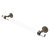Allied Brass Pacific Beach Collection 18'' Towel Bar with Smooth Accents in Antique Brass