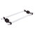 Allied Brass Pacific Beach Collection 18'' Back to Back Shower Door Towel Bar with Smooth Accents in Antique Bronze