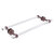 Allied Brass Pacific Beach Collection 18'' Back to Back Shower Door Towel Bar with Smooth Accents in Antique Copper