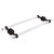 Allied Brass Pacific Beach Collection 18'' Back to Back Shower Door Towel Bar with Smooth Accents in Oil Rubbed Bronze