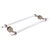 Allied Brass Pacific Beach Collection 18'' Back to Back Shower Door Towel Bar with Smooth Accents in Antique Pewter