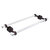 Allied Brass Pacific Beach Collection 18'' Back to Back Shower Door Towel Bar with Smooth Accents in Venetian Bronze