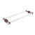 Allied Brass Pacific Beach Collection 24'' Back to Back Shower Door Towel Bar with Smooth Accents in Antique Copper