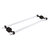Allied Brass Pacific Beach Collection 24'' Back to Back Shower Door Towel Bar with Smooth Accents in Oil Rubbed Bronze