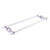 Allied Brass Pacific Beach Collection 24'' Back to Back Shower Door Towel Bar with Smooth Accents in Satin Chrome