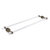 Allied Brass Pacific Beach Collection 30'' Back to Back Shower Door Towel Bar with Smooth Accents in Antique Brass