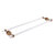 Allied Brass Pacific Beach Collection 30'' Back to Back Shower Door Towel Bar with Smooth Accents in Brushed Bronze