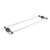 Allied Brass Pacific Beach Collection 30'' Back to Back Shower Door Towel Bar with Smooth Accents in Antique Copper