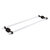 Allied Brass Pacific Beach Collection 30'' Back to Back Shower Door Towel Bar with Smooth Accents in Oil Rubbed Bronze