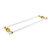 Allied Brass Pacific Beach Collection 30'' Back to Back Shower Door Towel Bar with Smooth Accents in Polished Brass