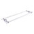 Allied Brass Pacific Beach Collection 30'' Back to Back Shower Door Towel Bar with Smooth Accents in Polished Chrome
