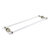 Allied Brass Pacific Beach Collection 30'' Back to Back Shower Door Towel Bar with Smooth Accents in Polished Nickel