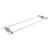 Allied Brass Pacific Beach Collection 30'' Back to Back Shower Door Towel Bar with Smooth Accents in Satin Nickel