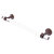 Allied Brass Pacific Beach Collection 18'' Towel Bar with Dotted Accents in Antique Copper