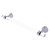 Allied Brass Pacific Beach Collection 18'' Towel Bar with Dotted Accents in Polished Chrome