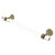 Allied Brass Pacific Beach Collection 24'' Towel Bar with Dotted Accents in Unlacquered Brass