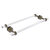 Allied Brass Pacific Beach Collection 18'' Back to Back Shower Door Towel Bar with Dotted Accents in Antique Brass