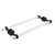 Allied Brass Pacific Beach Collection 18'' Back to Back Shower Door Towel Bar with Dotted Accents in Antique Bronze