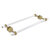 Allied Brass Pacific Beach Collection 18'' Back to Back Shower Door Towel Bar with Dotted Accents in Satin Brass