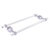 Allied Brass Pacific Beach Collection 18'' Back to Back Shower Door Towel Bar with Dotted Accents in Satin Chrome