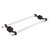 Allied Brass Pacific Beach Collection 18'' Back to Back Shower Door Towel Bar with Dotted Accents in Venetian Bronze