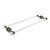 Allied Brass Pacific Beach Collection 24'' Back to Back Shower Door Towel Bar with Dotted Accents in Antique Brass