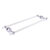 Allied Brass Pacific Beach Collection 24'' Back to Back Shower Door Towel Bar with Dotted Accents in Polished Chrome