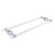 Allied Brass Pacific Beach Collection 24'' Back to Back Shower Door Towel Bar with Dotted Accents in Satin Chrome