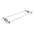 Allied Brass Pacific Beach Collection 24'' Back to Back Shower Door Towel Bar with Dotted Accents in Satin Nickel
