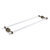 Allied Brass Pacific Beach Collection 30'' Back to Back Shower Door Towel Bar with Dotted Accents in Antique Brass