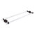 Allied Brass Pacific Beach Collection 30'' Back to Back Shower Door Towel Bar with Dotted Accents in Antique Bronze