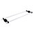 Allied Brass Pacific Beach Collection 30'' Back to Back Shower Door Towel Bar with Dotted Accents in Matte Black