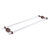 Allied Brass Pacific Beach Collection 30'' Back to Back Shower Door Towel Bar with Dotted Accents in Antique Copper