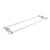Allied Brass Pacific Beach Collection 30'' Back to Back Shower Door Towel Bar with Dotted Accents in Polished Chrome