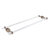 Allied Brass Pacific Beach Collection 30'' Back to Back Shower Door Towel Bar with Dotted Accents in Antique Pewter