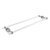 Allied Brass Pacific Beach Collection 30'' Back to Back Shower Door Towel Bar with Dotted Accents in Satin Nickel