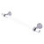 Allied Brass Pacific Beach Collection 18'' Towel Bar with Grooved Accents in Satin Chrome