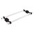 Allied Brass Pacific Beach Collection 18'' Back to Back Shower Door Towel Bar with Grooved Accents in Oil Rubbed Bronze