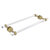 Allied Brass Pacific Beach Collection 18'' Back to Back Shower Door Towel Bar with Grooved Accents in Satin Brass