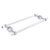 Allied Brass Pacific Beach Collection 18'' Back to Back Shower Door Towel Bar with Grooved Accents in Satin Chrome