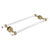 Allied Brass Pacific Beach Collection 18'' Back to Back Shower Door Towel Bar with Grooved Accents in Unlacquered Brass