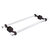 Allied Brass Pacific Beach Collection 18'' Back to Back Shower Door Towel Bar with Grooved Accents in Venetian Bronze