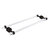 Allied Brass Pacific Beach Collection 24'' Back to Back Shower Door Towel Bar with Grooved Accents in Oil Rubbed Bronze