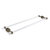 Allied Brass Pacific Beach Collection 30'' Back to Back Shower Door Towel Bar with Grooved Accents in Antique Brass